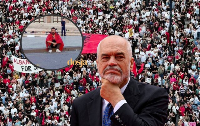"Nuk jam si ti"/ Protestuesi i p&euml;rgjigjet Ram&euml;s: Nuk jam ai