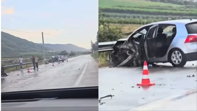 Aksident rrugor n&euml; Elbasan/ Kamioni p&euml;rplaset me nj&euml; automjet,