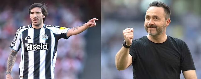 De Zerbi i telefonon Tonalit dhe bien dakort. Por Newcastle k&euml;rkon nj&euml;
