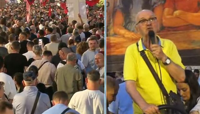 "Dor&euml;heqje"/ Dita e 28-t&euml; e protest&euml;s, nis marshimi i