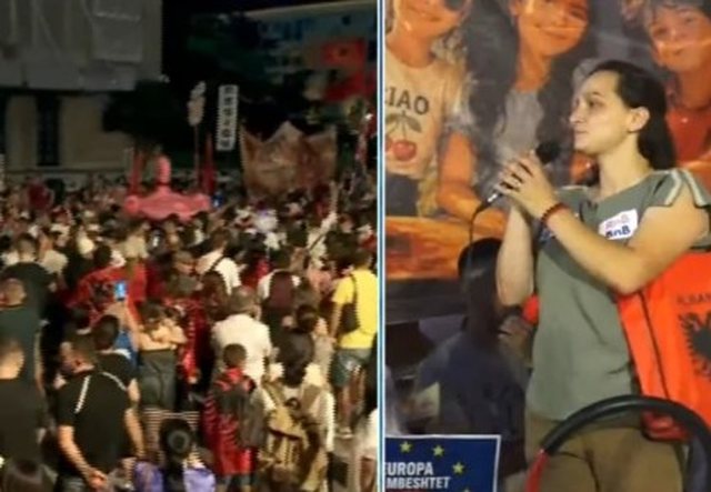 Presidenti serb paralajm&euml;roi dor&euml;heqjen/ Protestuesja para