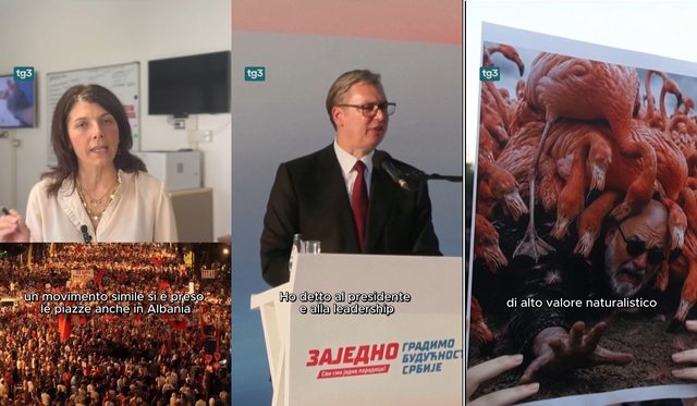 RAI 3 p&euml;r protestat n&euml; Ballkan: Vu&ccedil;i&ccedil; dha