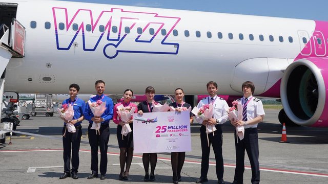 Wizz Air feston arritjen e 25 milionë pasagjerëve në