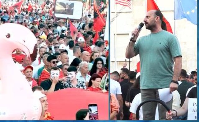 VIDEO/ Protestuesit para kryeministris&euml; urojn&euml; 250-vjetorin e