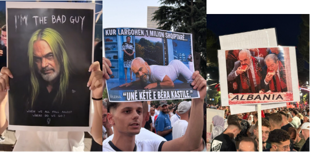 FOTOGALERIA/ Protesta e 35-t&euml; radhazi, memet dhe pankartat