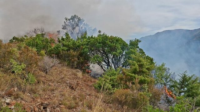 Vatra e zjarrit n&euml; Ul&euml;z ende aktive, vijon lufta p&euml;r izolimin e