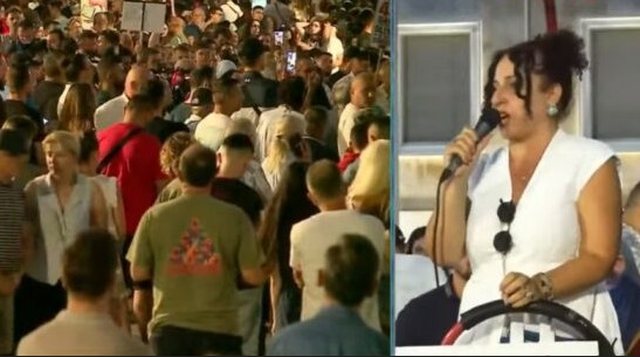 Qytetarja gjat&euml; fjalimit p&euml;rball&euml; Kryeministris&euml;: