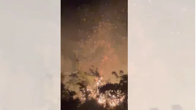 Zjarr masiv në zonën pyjore mes Andon Poçit dhe
