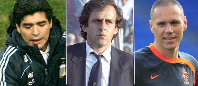 Maradona, Platini, Van Basten... Ashtu si Zidane dhe Deschamps, u bënë