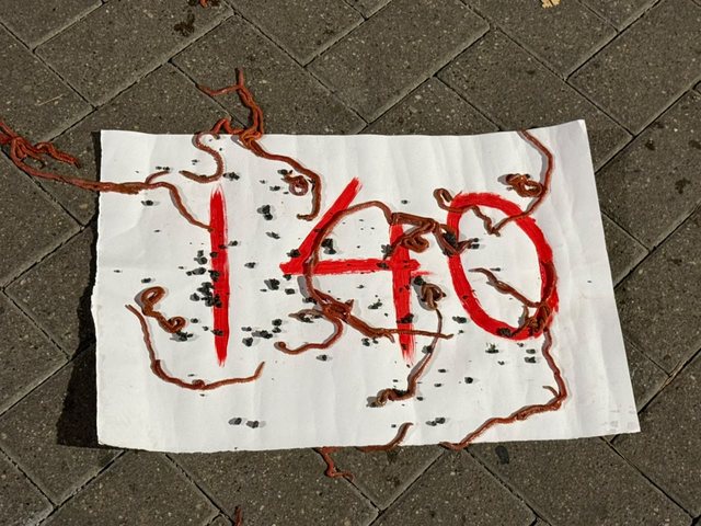 FOTOLAJM/ Pankarta me 140 &ldquo;krimba"/ Protestuesit l&euml;n&euml;