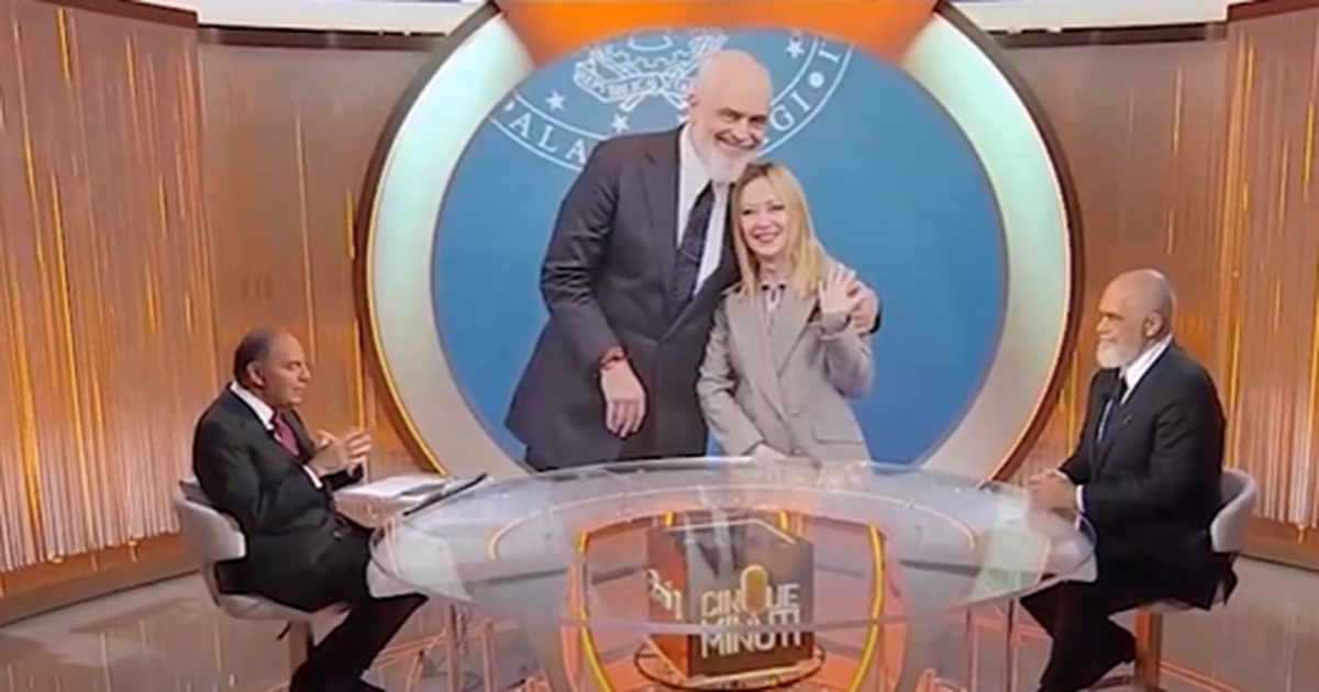 Kryeministri Edi Rama intervistë me gazetarin Bruno Vespa në  Cinque Minuti 