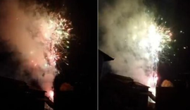 VIDEO/ Shpërthejnë fishekzjarrët në burgun e Durrësit