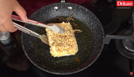 Djathë i skuqur me fruta të thata!