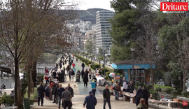 Liqeni i Tiran&euml;s sot, qytetar&euml;t shijojn&euml; diellin!