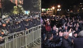 Mblidhen protestuesit/ Tubimi i thirrur nga Berisha pa miratim policie,