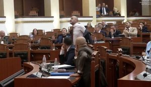 VIDEO/ Ulsi Manja zhvishet në mes të Kuvendit: Hajt të shohim