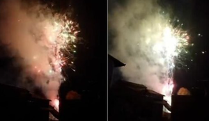 VIDEO/ Shpërthejnë fishekzjarrët në burgun e Durrësit