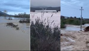 Përmbytje në jug të vendit, qindra hektarë nën ujë