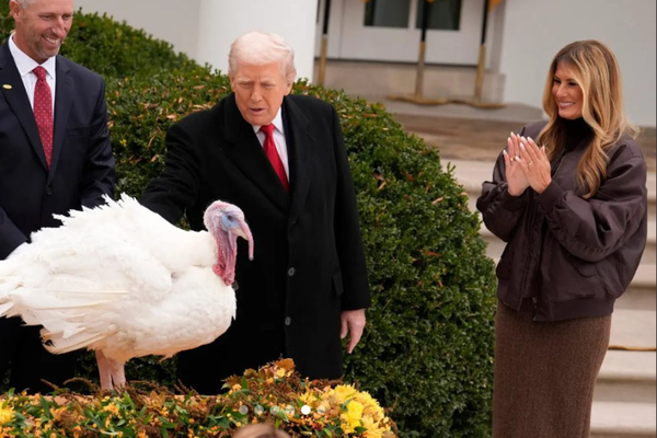 Nga Shtëpia e Bardhë! Trump dhe Melania falin gjelat para Ditës