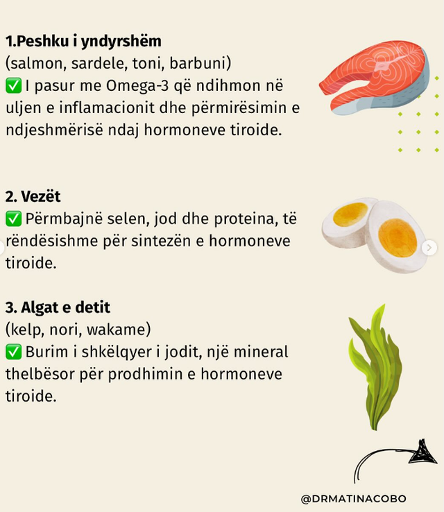 10 ushqimet më të mira për tiroiden!