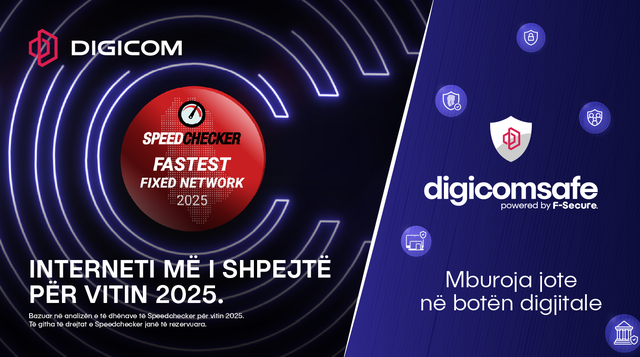 Digicom, Interneti më i shpejtë për vitin 2025, tani edhe më