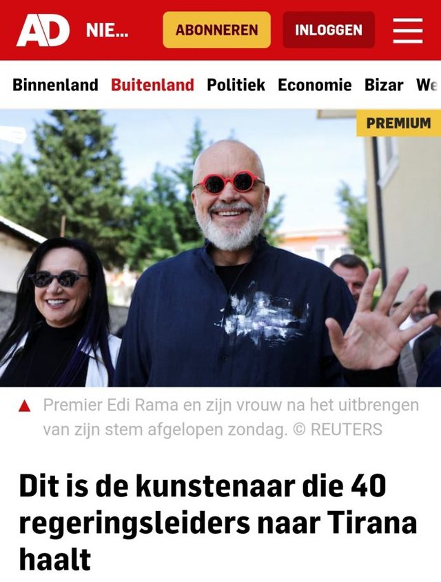 Samiti/ Media më e madhe holandeze për kryeministrin Rama: Ky