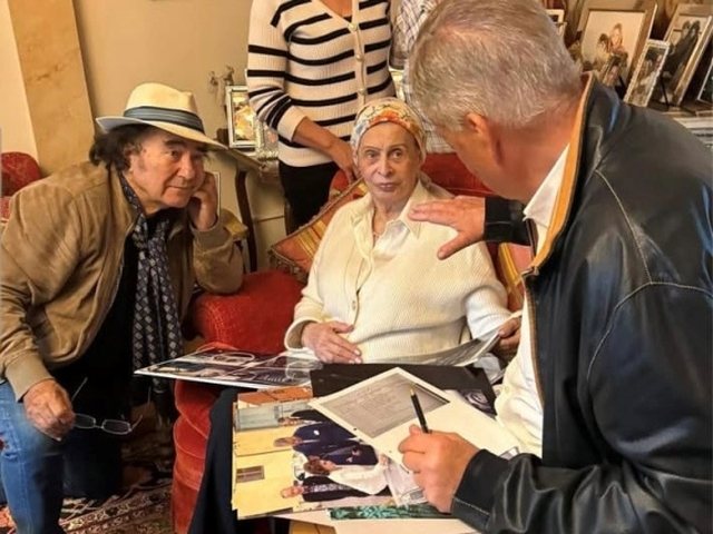 Foto/ Al Bano viziton Sophia Loren në Gjenevë
