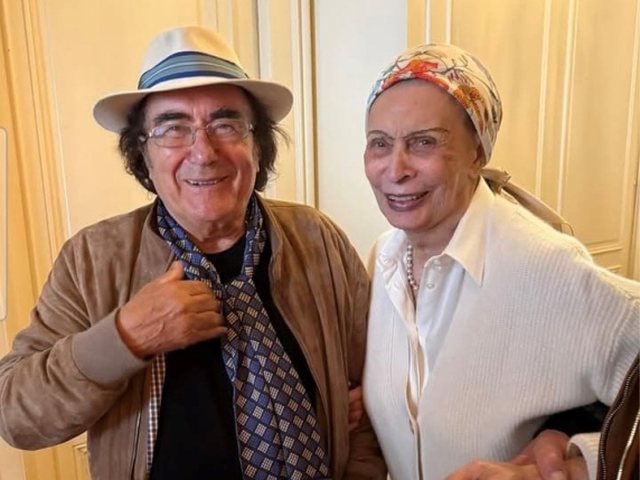Foto/ Al Bano viziton Sophia Loren në Gjenevë