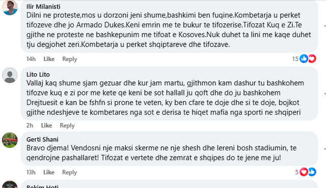 Tifozët Kuq e Zi shpërthejnë kundër FSHF: Armando