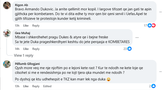 Tifozët Kuq e Zi shpërthejnë kundër FSHF: Armando