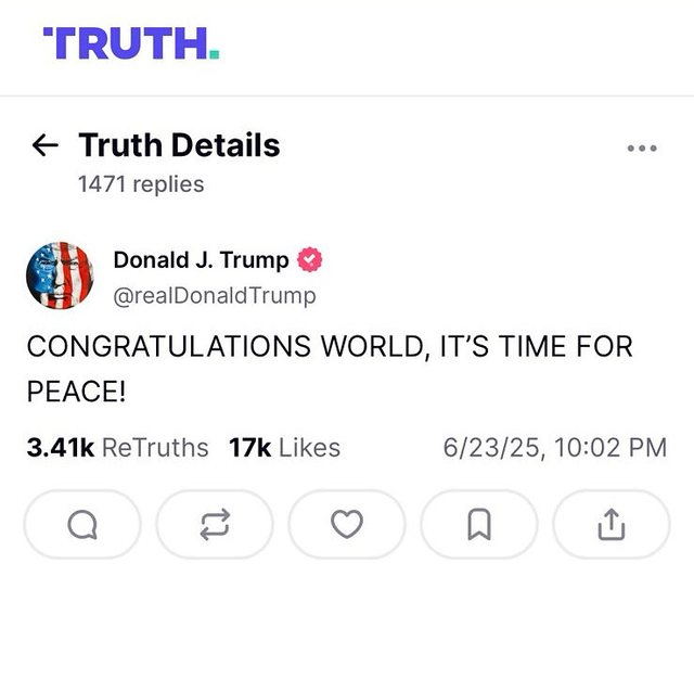 Urime botë, është koha për paqe! Mesazhi i Trump pas