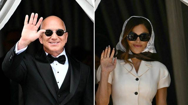 Dasma e Jeff Bezos dhe Lauren Sánchez nis me shkëlqim në