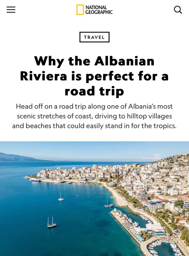 National Geographic: Riviera Shqiptare, perfekte për një udhëtim