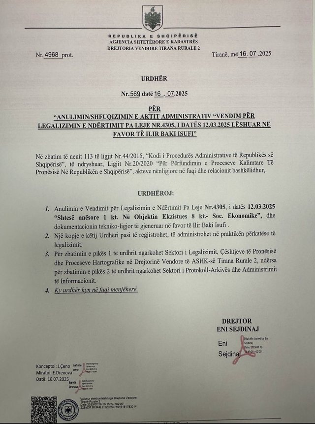 Rama paralajmëron reformë: Anulim legalizimesh dhe ndjekje penale