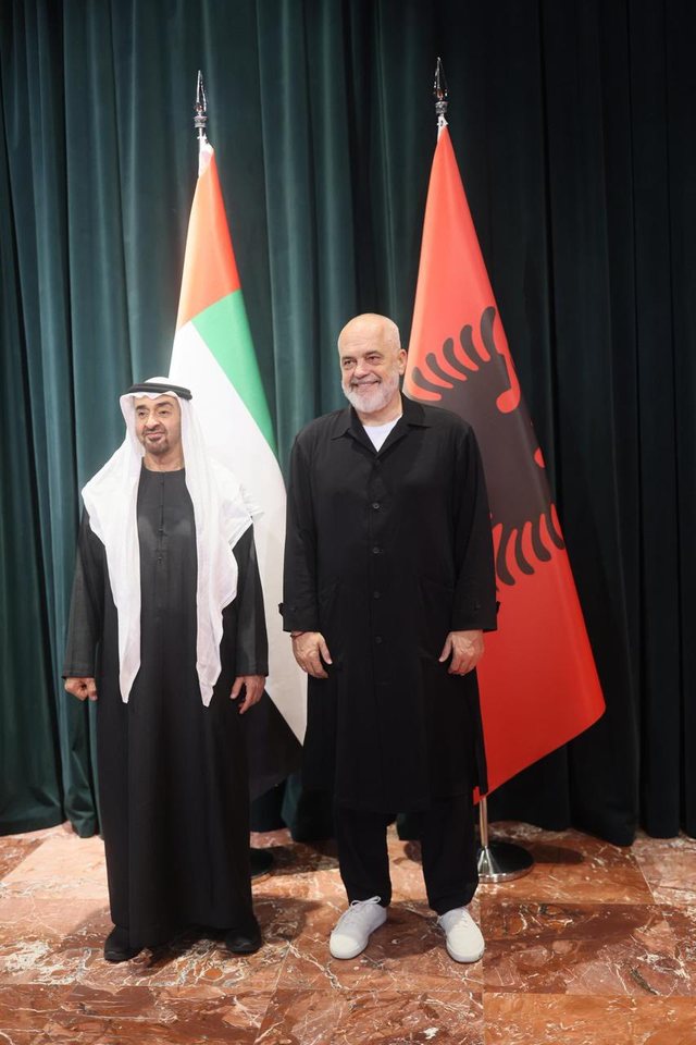 Rama mirëpret Presidentin e Emirateve të Bashkuara!