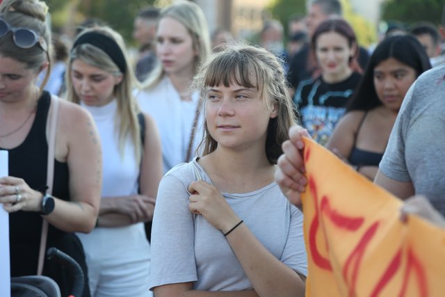 Foto/ Greta Thunberg proteston në Tiranë!