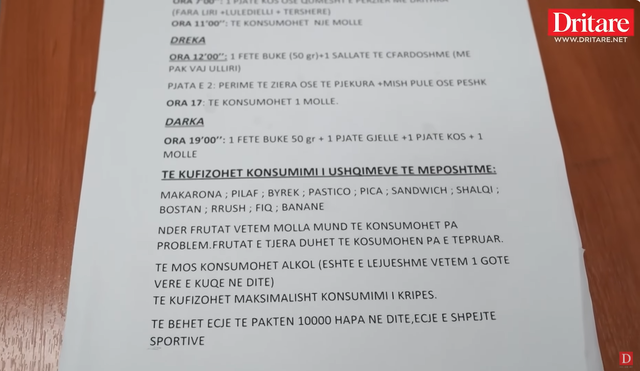Kardiologu Spiro Qirko jep këshillat për një regjim ushqimor