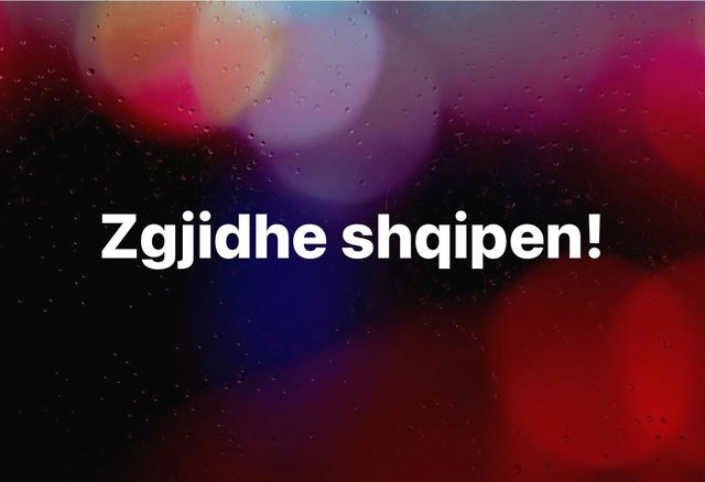 Zgjidhe shqipen!