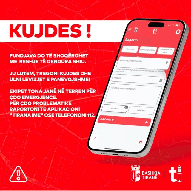 Stuhi në Tiranë, Ristani apel qytetarëve: Evitoni lëvizjet