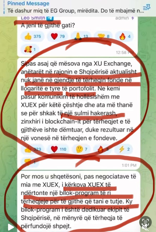 Skema piramidale! Braçe publikon mesazhet: Bllokohen paratë e