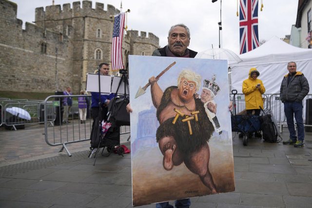 Ceremoni brenda Windsor-it, protesta jashtë/ Si u prit Donald Trump në
