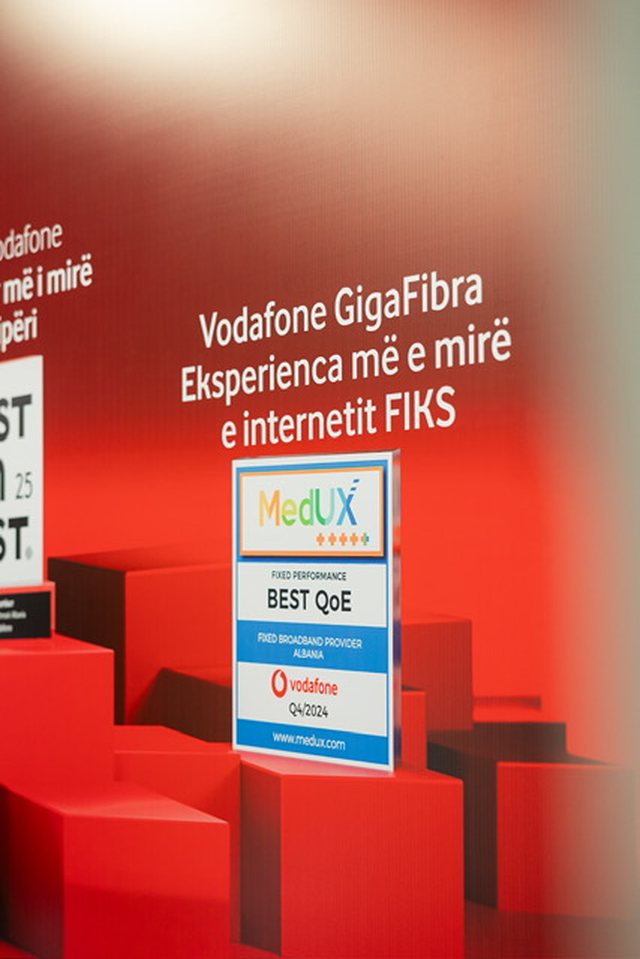 Umlaut dhe MedUX vlerësojnë Vodafone Albania, si rrjeti më i