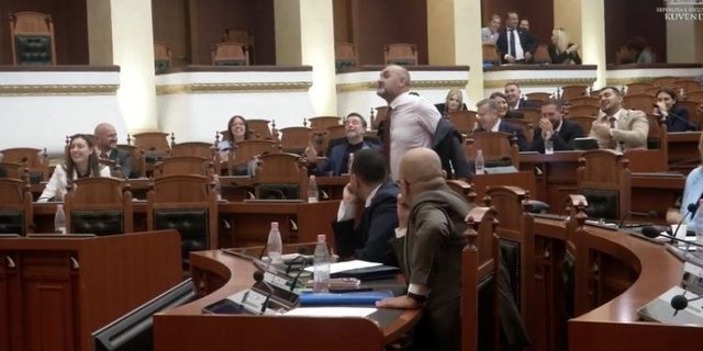 VIDEO/ Ulsi Manja zhvishet në mes të Kuvendit: Hajt të shohim