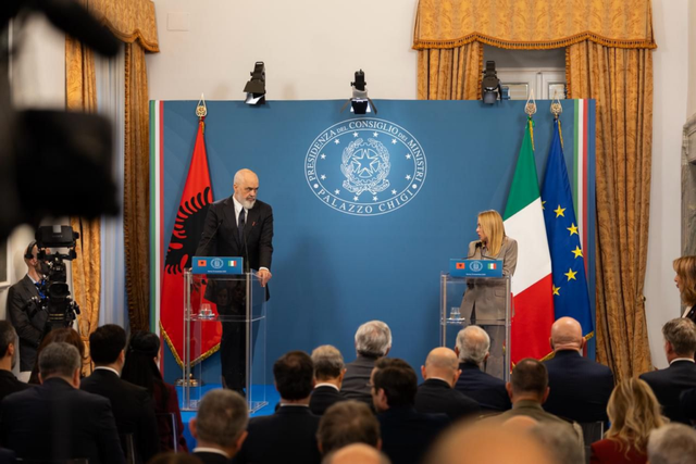 Konferenca Rama-Meloni përmes fotove