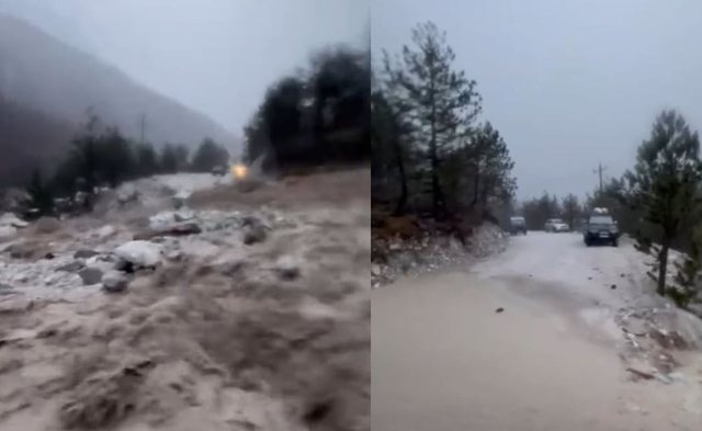 Video/ Moti i keq në Shkodër bllokon 5 automjete në aksin Breg