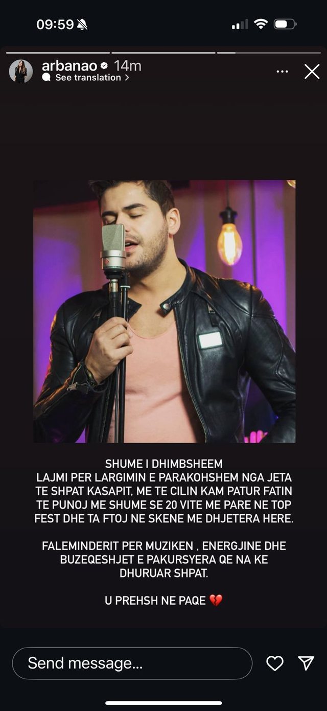 Vdekja e Shpat Kasapit trondit botën e artit shqiptar. Reagime nga