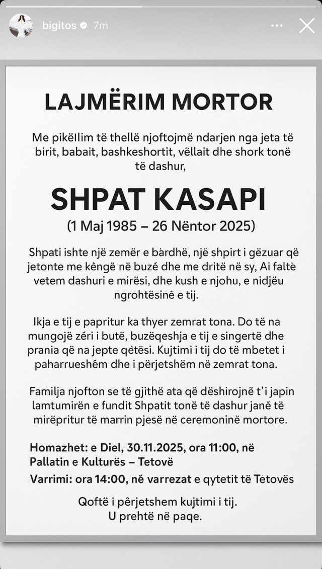 Detajet nga homazhet për Shpat Kasapin. Kur do i jepet lamtumira e fundit!