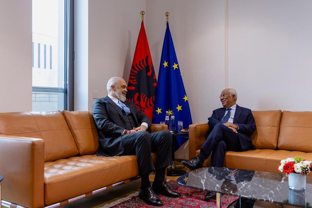 Bruksel, Kryeministri Rama takon Presidentin e K&euml;shillit t&euml;