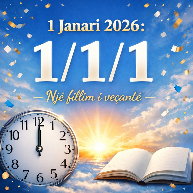1 janari 2026 shënon një datë unike. 1/1/1 për herë