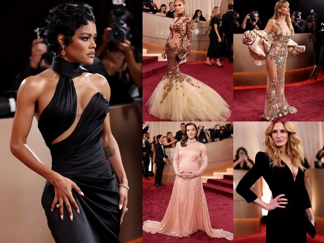 Yjet e Hollivudit shk&euml;lqejn&euml; n&euml; tapetin e kuq t&euml; Golden